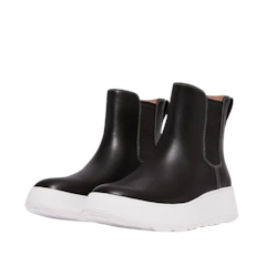 F - Mode Contrast-Stitch Flatofrm Chelsea Boots