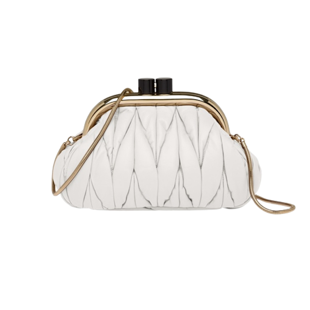  กระเป๋า Miu Miu รุ่น Miu Belle Nappa Leather Clutch 3