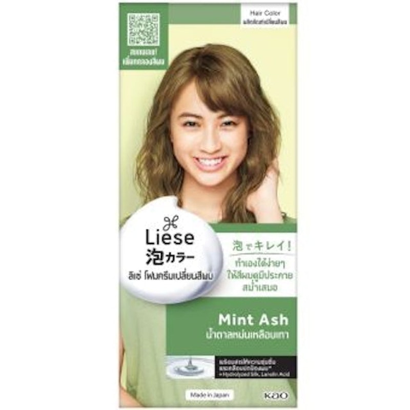 ยาย้อมผมสีเขียว Creamy Bubble Color Mint Ash 1