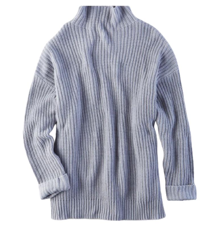เสื้อไหมพรม Slouchy Turtleneck Sweater 1