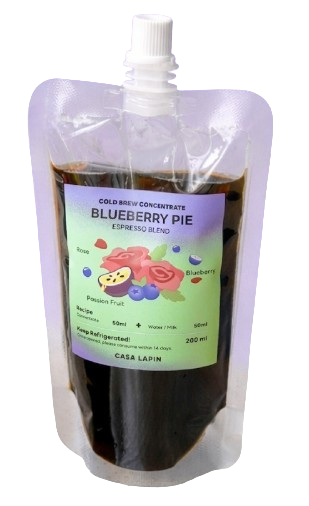 กาแฟสกัดเย็น Cold Brew Coffee Concentrate Gentle Black Blueberry Pie 1