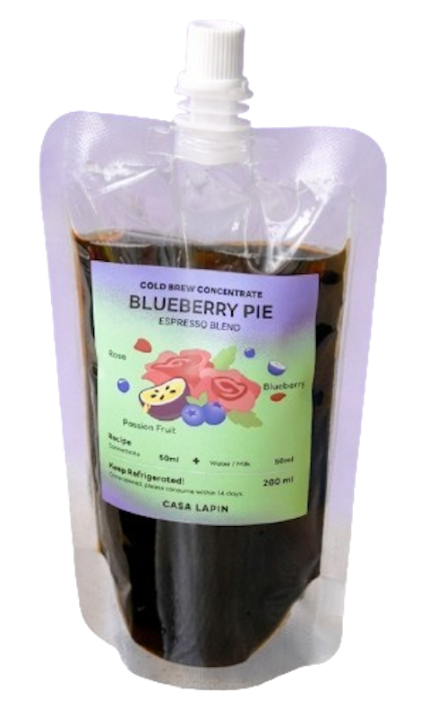 กาแฟสกัดเย็น Cold Brew Coffee Concentrate Gentle Black Blueberry Pie 1