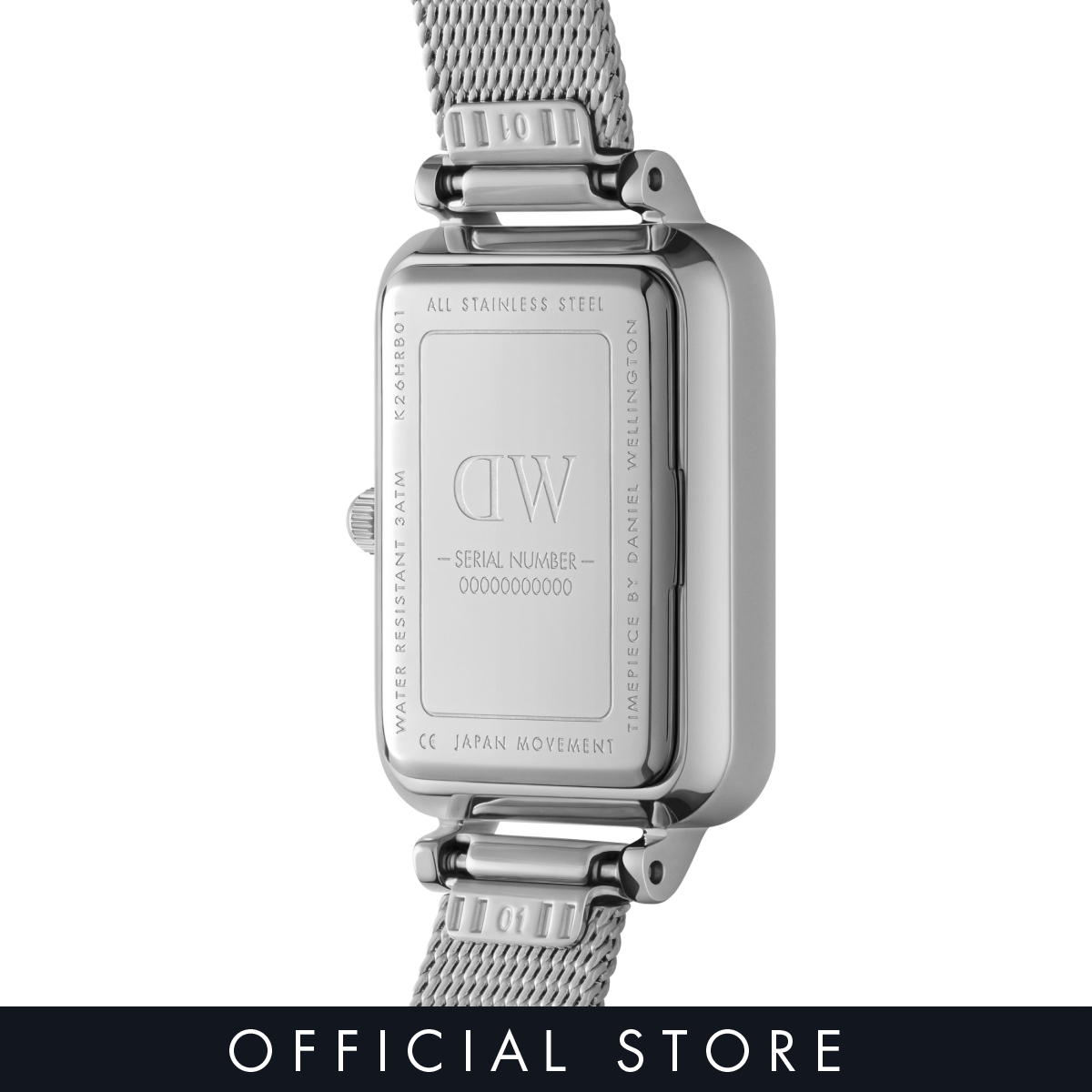 นาฬิกา QUADRO MESH SV White 3