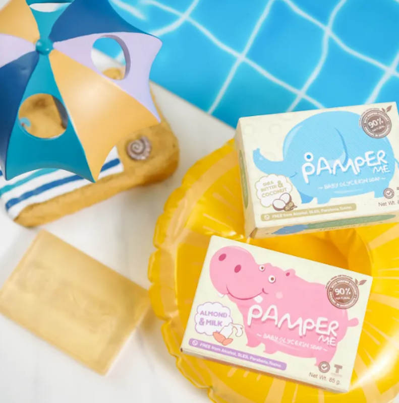 สบู่ก้อนเด็ก Pamper Me Baby Glycerin Soap 3