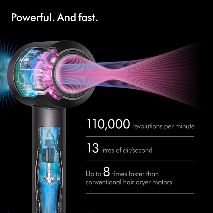  Supersonic™ hair dryer HD15 SS Bk/Nk 2