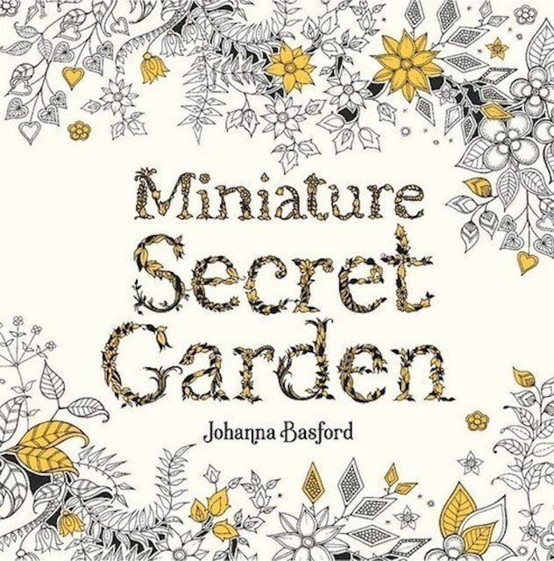 สมุดระบายสี ฝึกสมาธิ Miniature Secret Garden 1