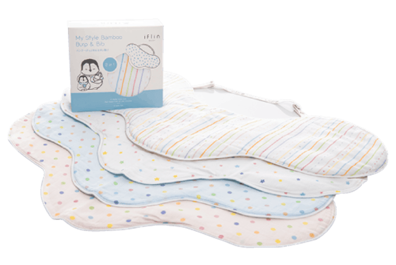 เซ็ตผ้ากันเปื้อนเด็ก รุ่น My Style Bamboo Burp & Bib 1