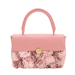 กระเป๋าสะพายไหล่ รุ่น Floral Mesh Top Handle Bag