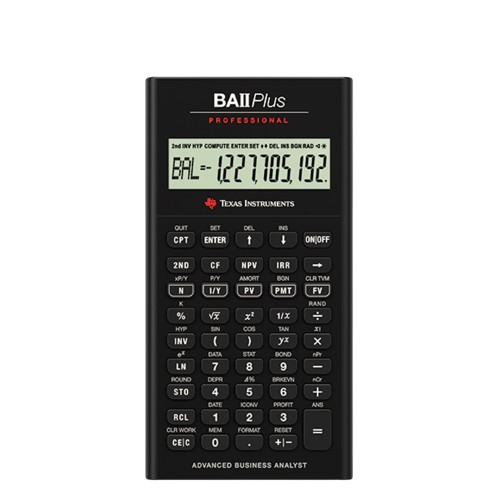 เครื่องคิดเลขการเงิน รุ่น BA II Plus Professional 1