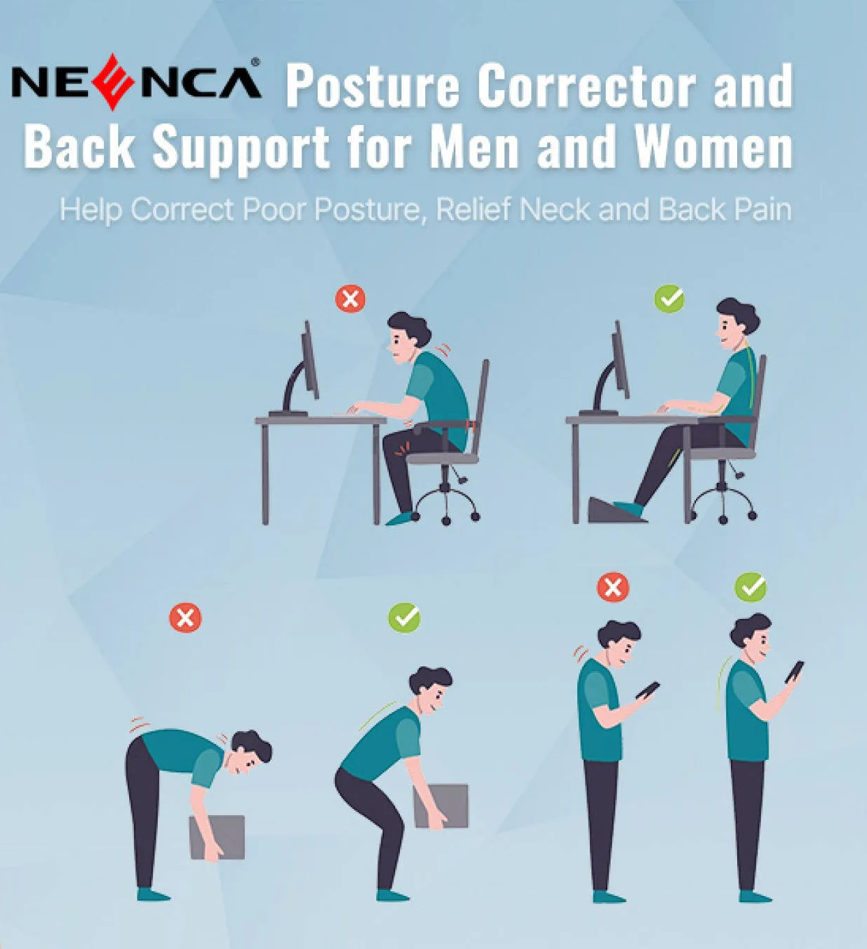 อุปกรณ์ปรับท่าทาง Posture Corrector And Back Support 4