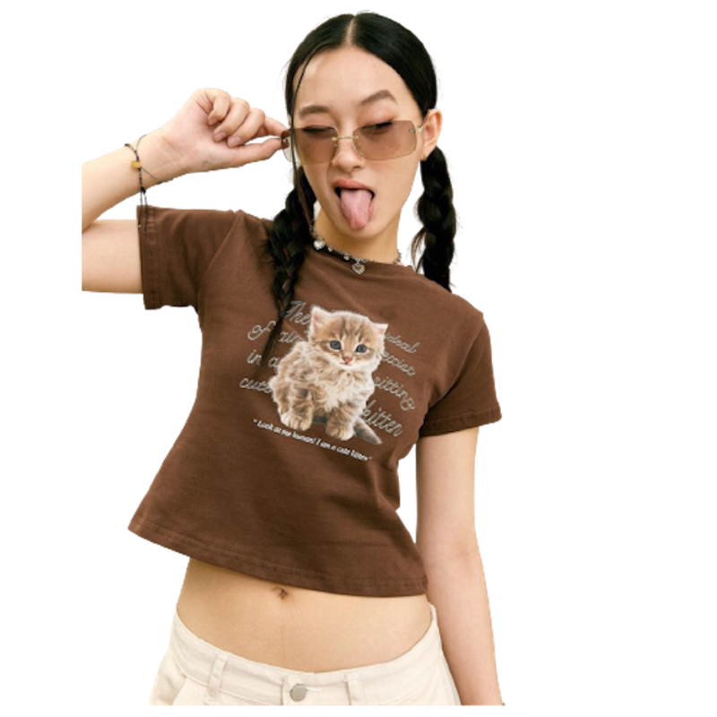 เสื้อครอป รุ่น Animal Series Tee 2