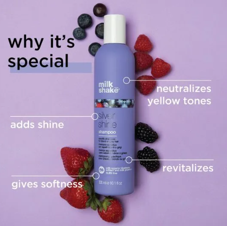 Silver Shine Shampoo แชมพูสูตรพิเศษสำหรับผมสีบลอนด์หรือผมสีเทา 2