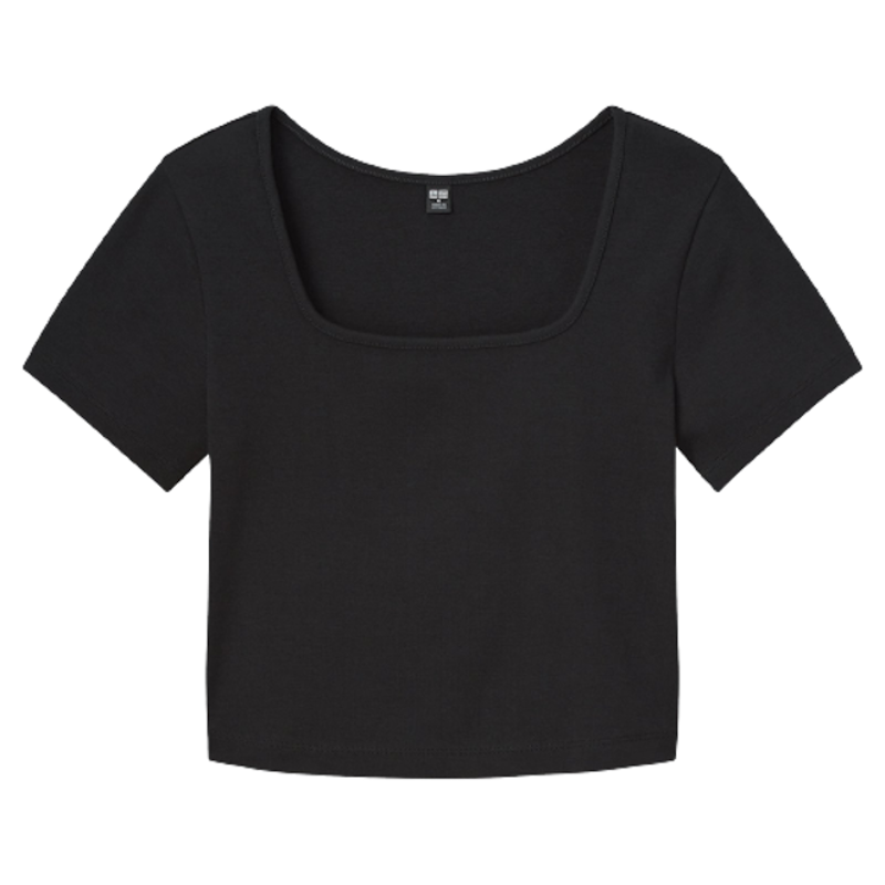 เสื้อครอปคอเหลี่ยม แขนสั้น 4