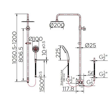 Rain Shower รุ่น KRS-032-000-63 3