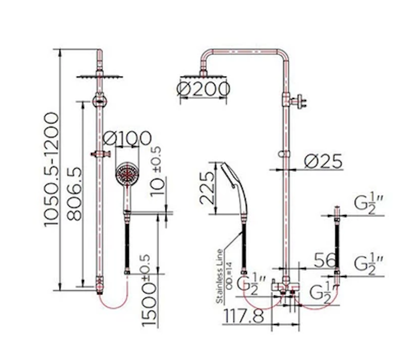 Rain Shower รุ่น KRS-032-000-63 3