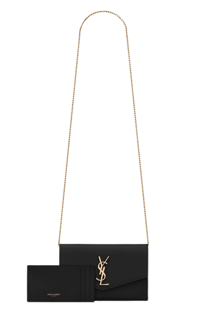 กระเป๋าสะพายข้างผู้หญิง รุ่น Uptown Chain Wallet In Grain De Poudre Embossed Leather 6