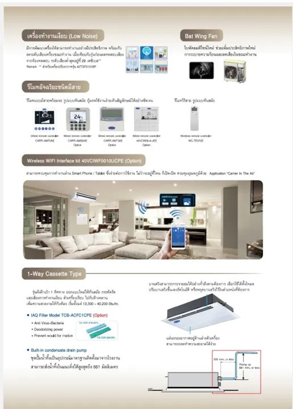 แอร์แขวนใต้ฝ้า รุ่น DISCOVERY 24200 BTU 3