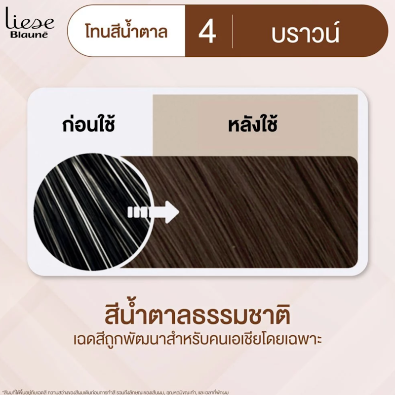 Blaune Creamy Foam Color สี Brown 2