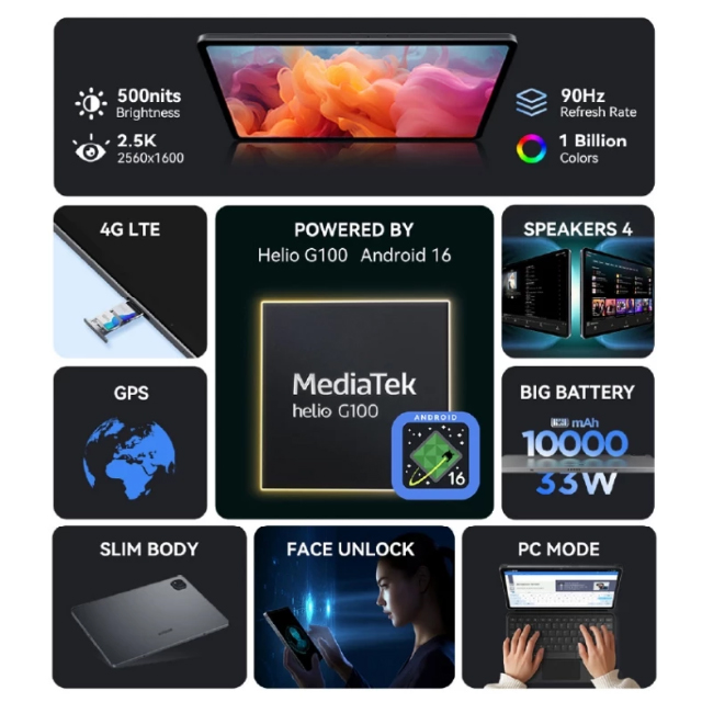 แท็บเล็ต iPlay 70 Pad Pro 8+128GB 2