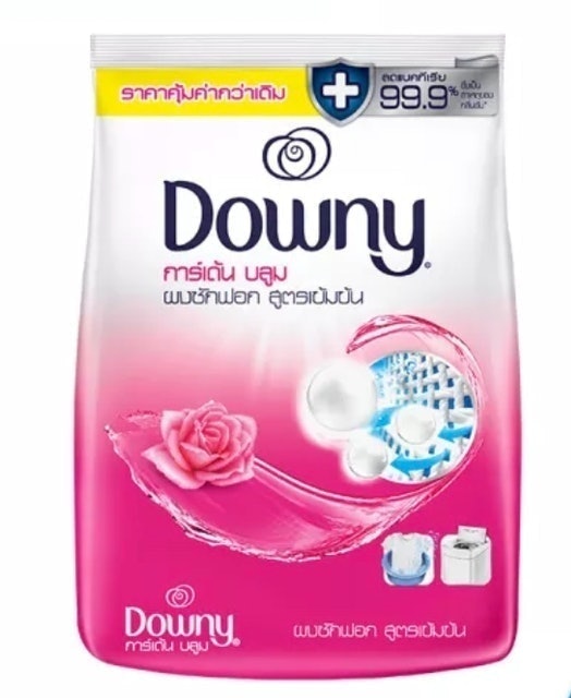 ผงซักฟอกซักมือ Downy สูตรเข้มข้น กลิ่นการ์เด้นบลูม 1