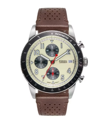 Sport Tourer Chronograph Brown Leather Watch 1