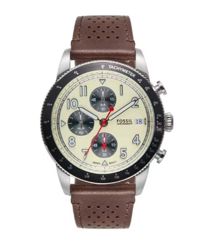 Sport Tourer Chronograph Brown Leather Watch 1