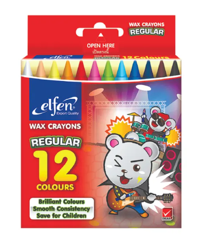 สีเทียน ขนาดมาตรฐาน 1