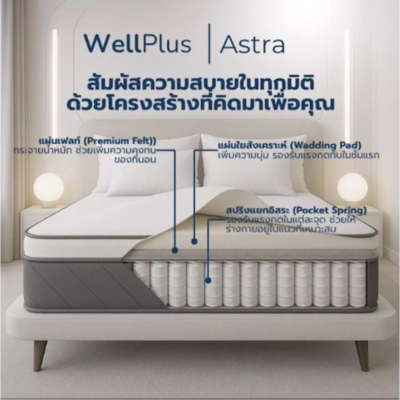 ที่นอนพ็อกเก็ตสปริง รุ่น Astra 3