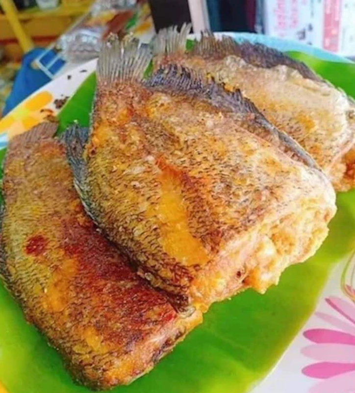 ปลาสลิดแดดเดียวทอด 3