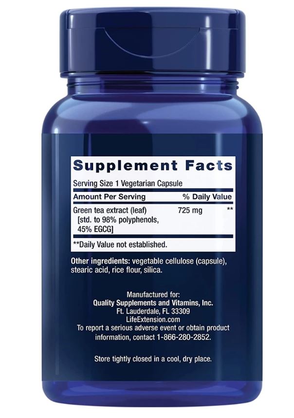 Lightly Caffeinated Mega Green Tea Extract 2