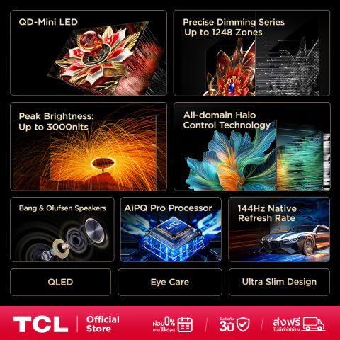 ทีวี 65 นิ้ว 4K Mini QLED 3