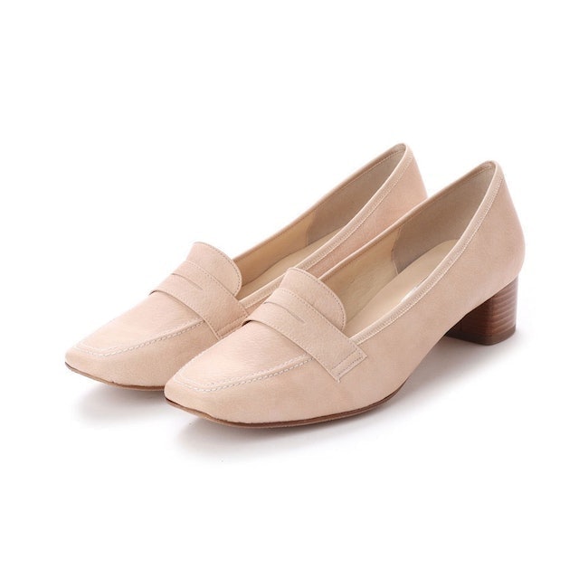 รองเท้าส้นเตี้ย waterproof 02 (Loafers) | Blush Pink 1
