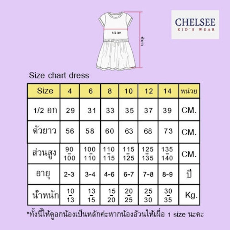 ชุดเดรสกระโปรง เด็กผู้หญิง 3