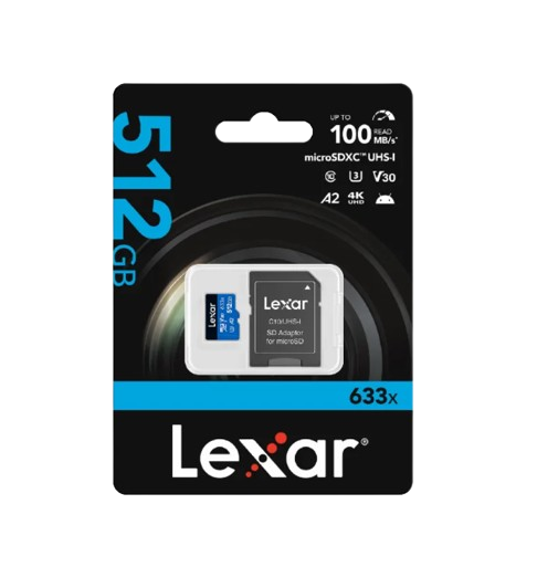 Micro SD Card รุ่น High - Performance 633x ความจุ 512 GB 3
