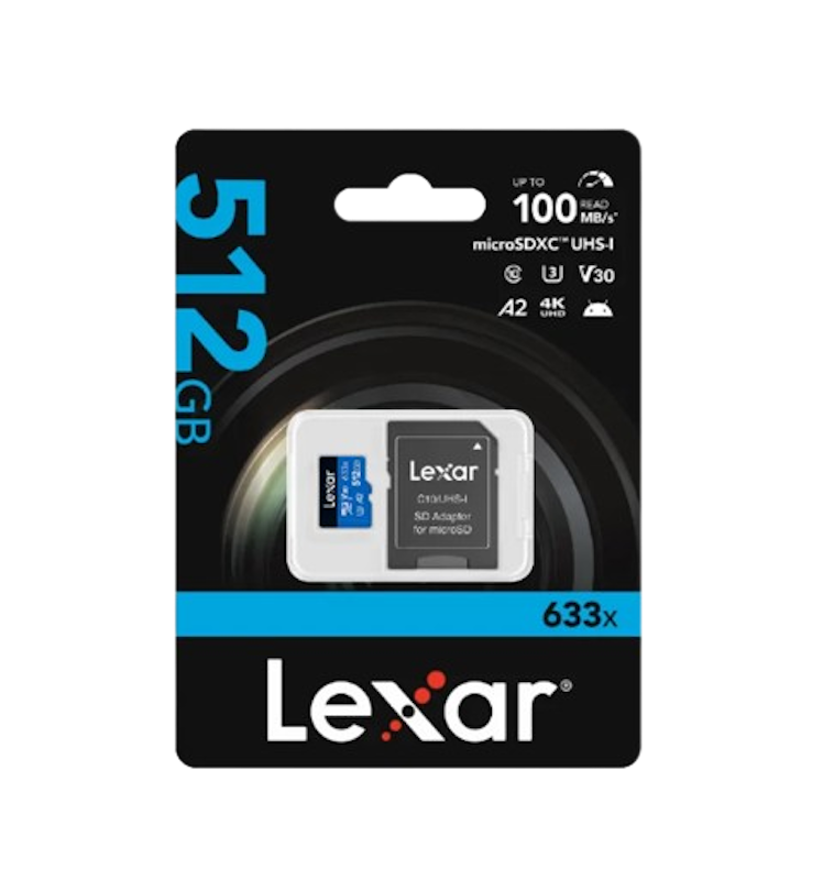 Micro SD Card รุ่น High - Performance 633x ความจุ 512 GB 3