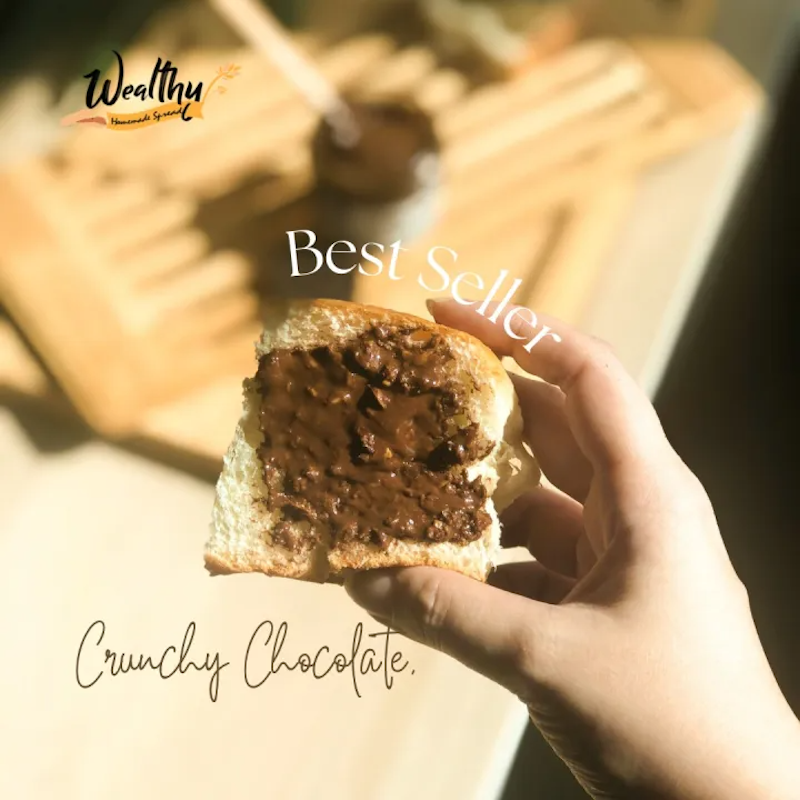 เนยถั่วรสช็อคโกแลตเข้มข้น Dark Chocolate Crunchy Peanut Butter 3