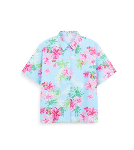 เสื้อเชิ้ตซัมเมอร์ลายดอก Songkran Traveler 2