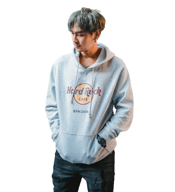 ของสะสม Hard Rock Bangkok Pullover Hoodie Grey 2