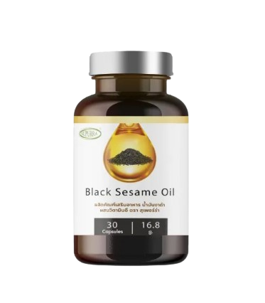 น้ำมันงาดำ Black Sesame Oil 1