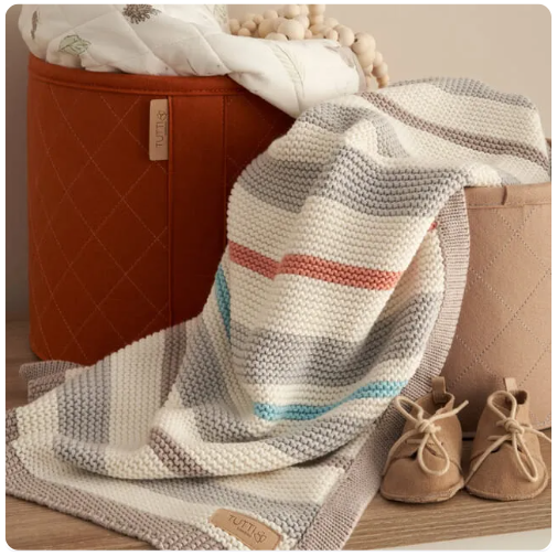 Chunky Knitted Baby Blanket 3