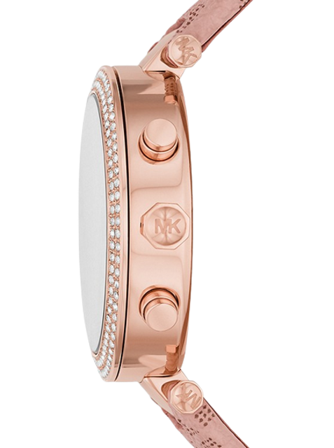 นาฬิกา Michael Kors สำหรับผู้หญิง รุ่น Oversized Parker Pavé Rose Gold-Tone and Logo Watch 2