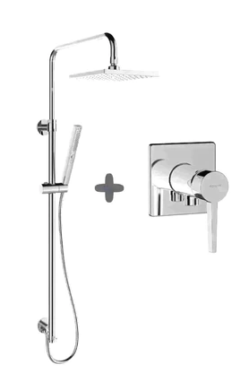 Square showerhead angular shower column  รุ่น K-76633T-B-CP-EX 2