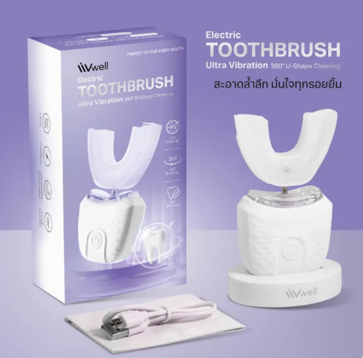 แปรงสีฟันไฟฟ้า Ultra Vibration 360° U-Shape Cleaning 3