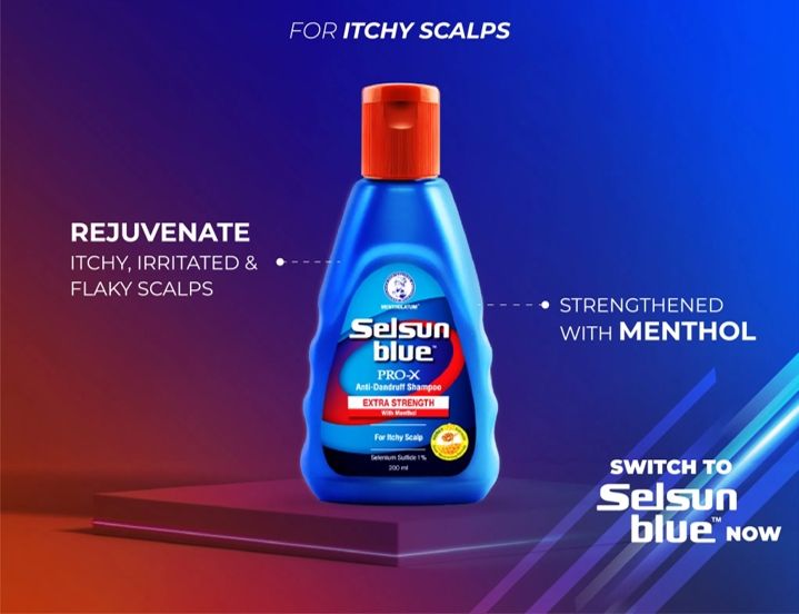 แชมพูขจัดรังแค Blue Extra Strength Pro - X Anti - Dandruff Shampoo 3