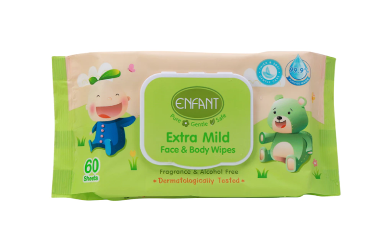 ทิชชู่เปียก Extra Mild Face & Body Wipes 1