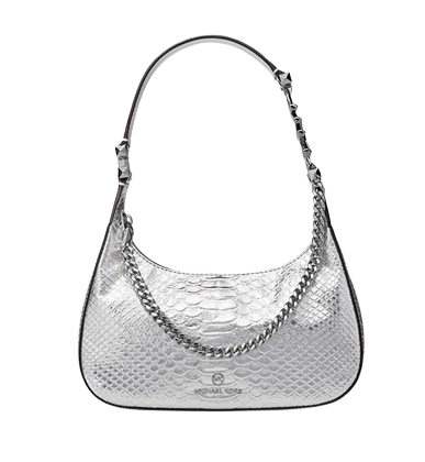 กระเป๋า Michael Kors รุ่น Piper Small Metallic Snake Embossed Leather Shoulder Bag 1