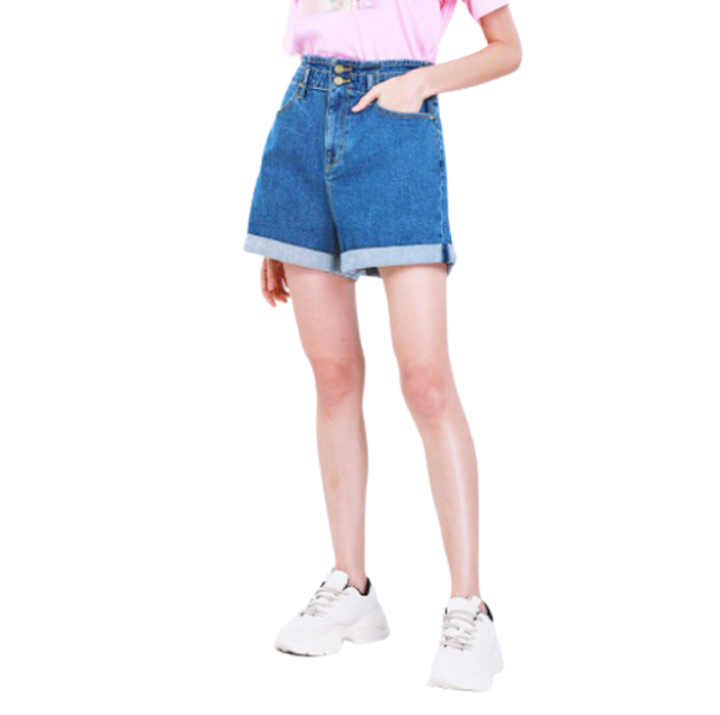 กางเกงยีนส์ขาสั้น รุ่น Floral Embroidered Jeans 5164 1