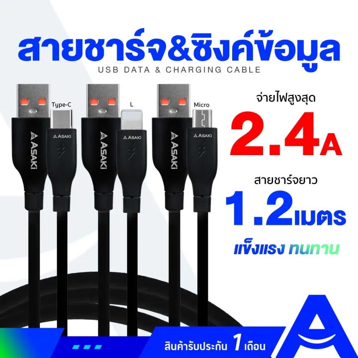 สายชาร์จ Micro USB 1.2 เมตร 2