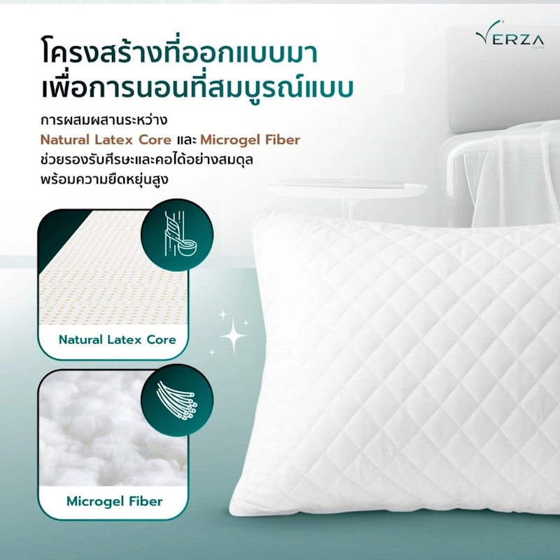 หมอนยางพารา ไฮบริด รุ่น EcoBreath 2