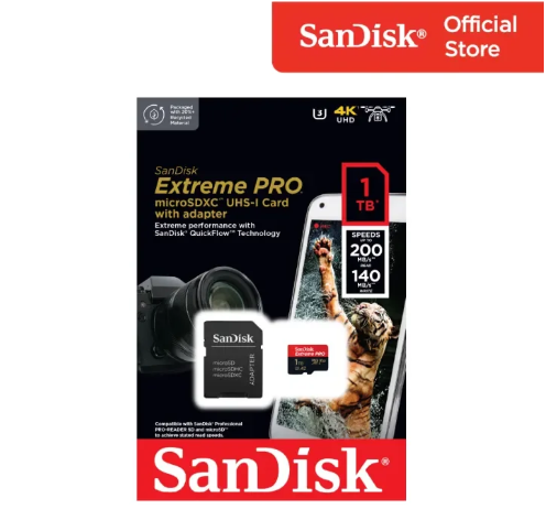 Micro SD Card รุ่น Extreme Pro ความจุ 1 TB 3